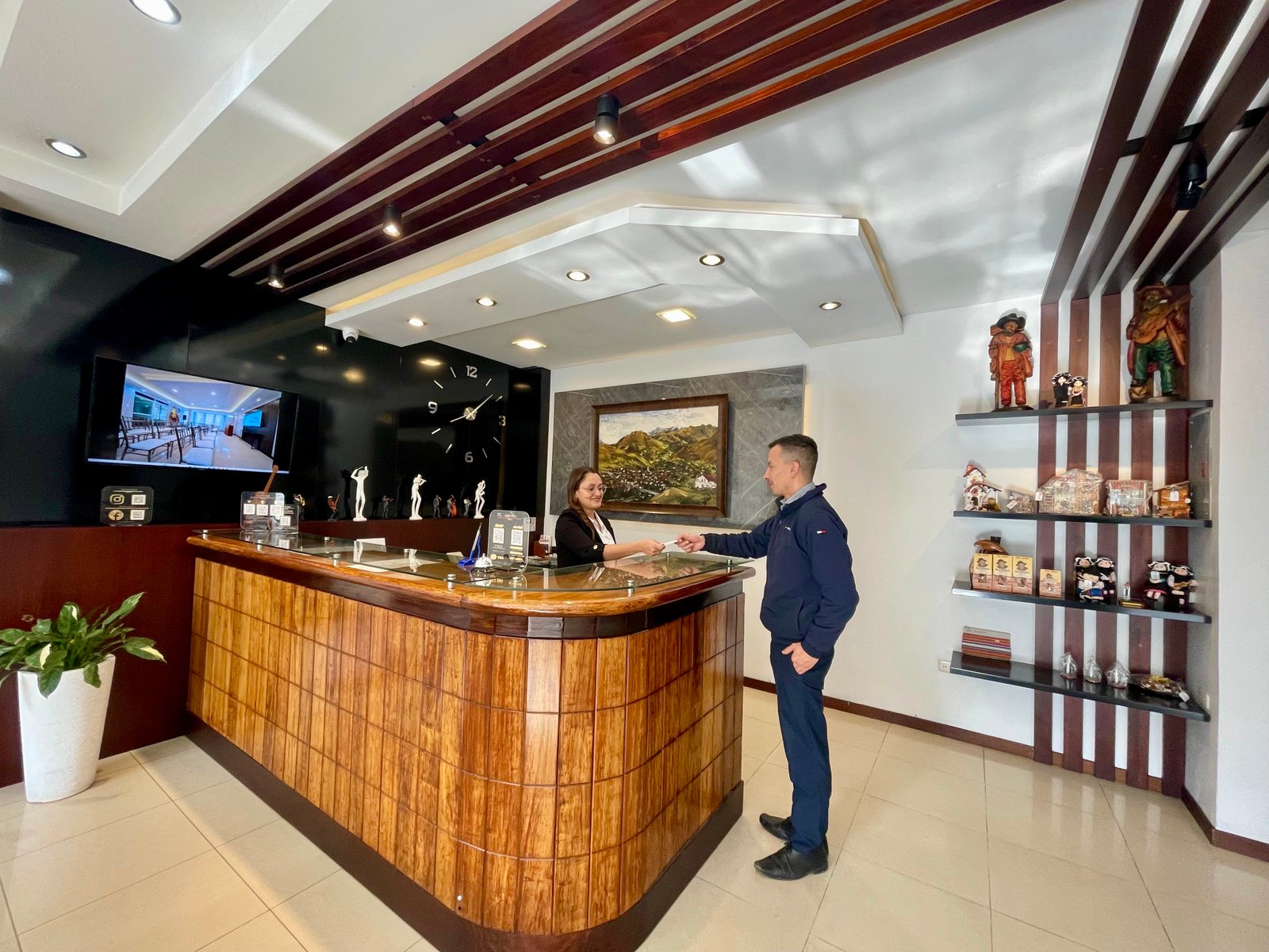 Recepción del hotel